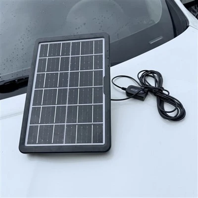 Panneau solaire monocristallin à taux de Conversion élevé 8W, cadre ABS, unité de charge solaire extérieure résistante aux intempéries